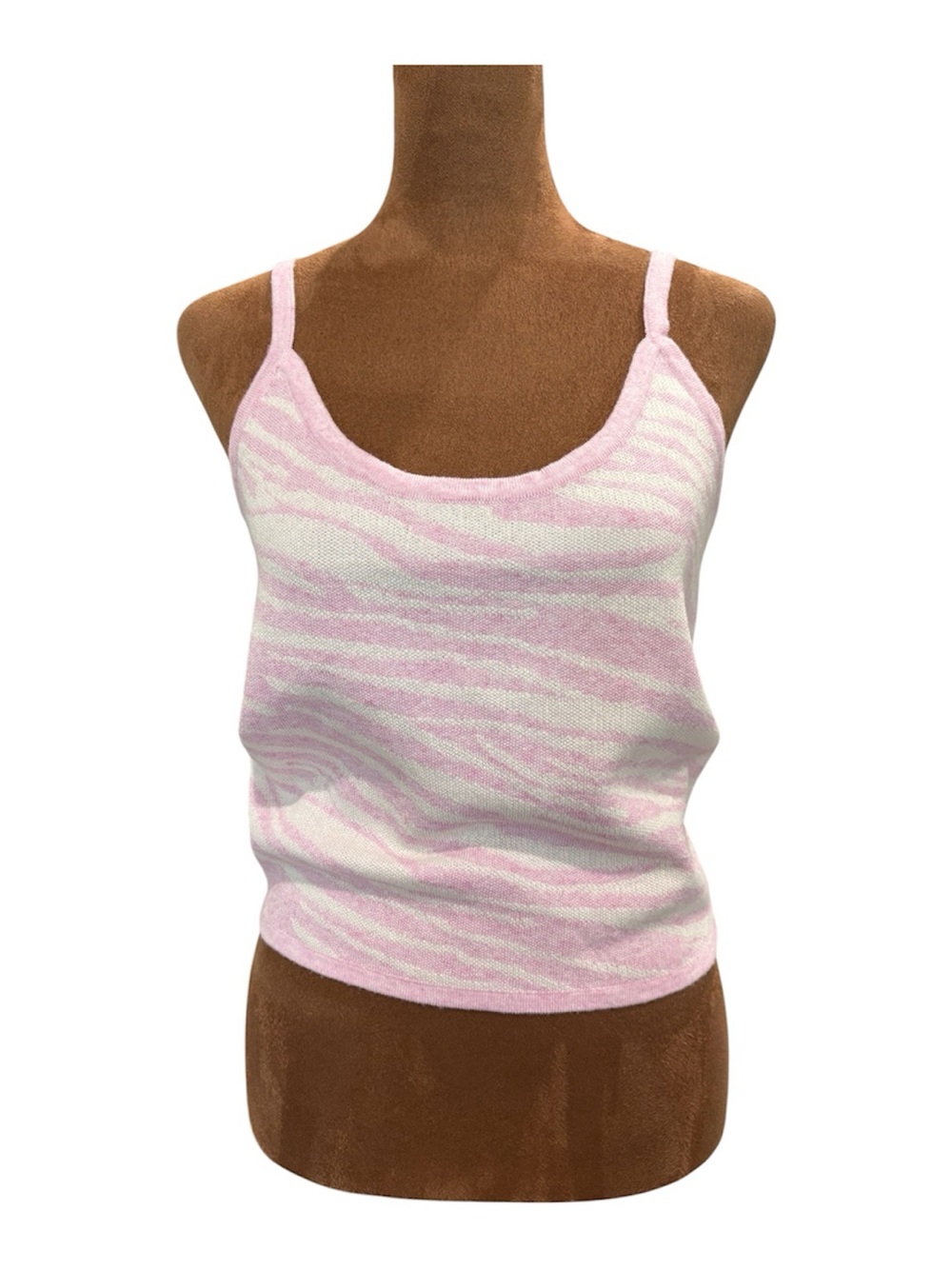 Heartloom NWT Pink Animal Print Knit Camisole Tank Coquette Y2K M